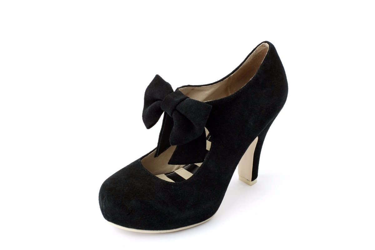 Black Mid T Bar Shoes Black Mid T Bar Shoes