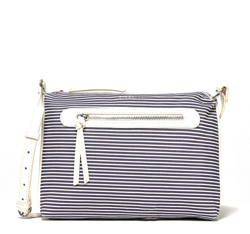 Fiorelli Paige East West Crossbody Navy Stripe Mix Shoulder Bag