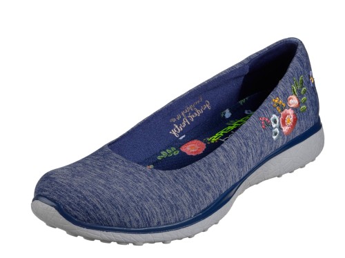 skechers floral embroidered trainers