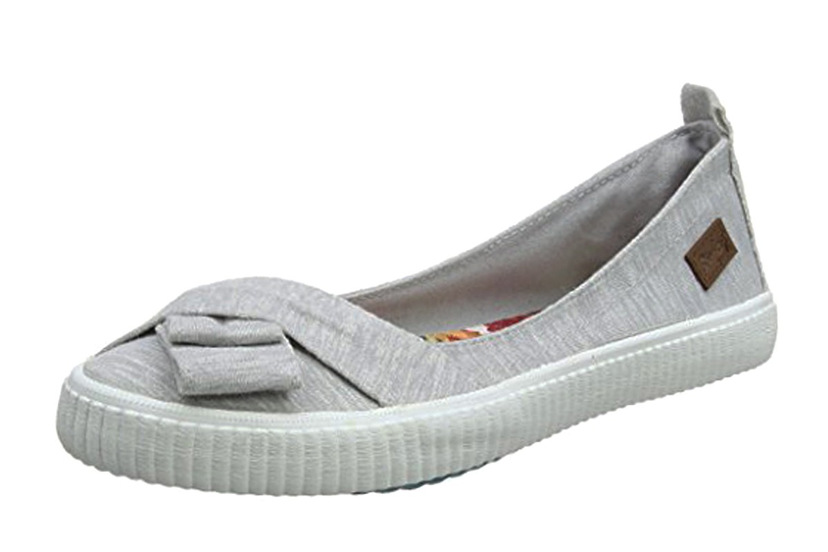 Blowfish Sansa Grey Ocean Weave Flat Ballet Shoes