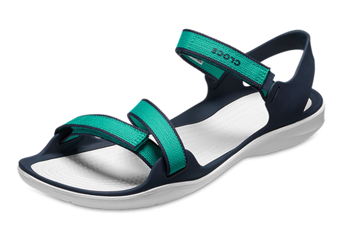 teal green sandals