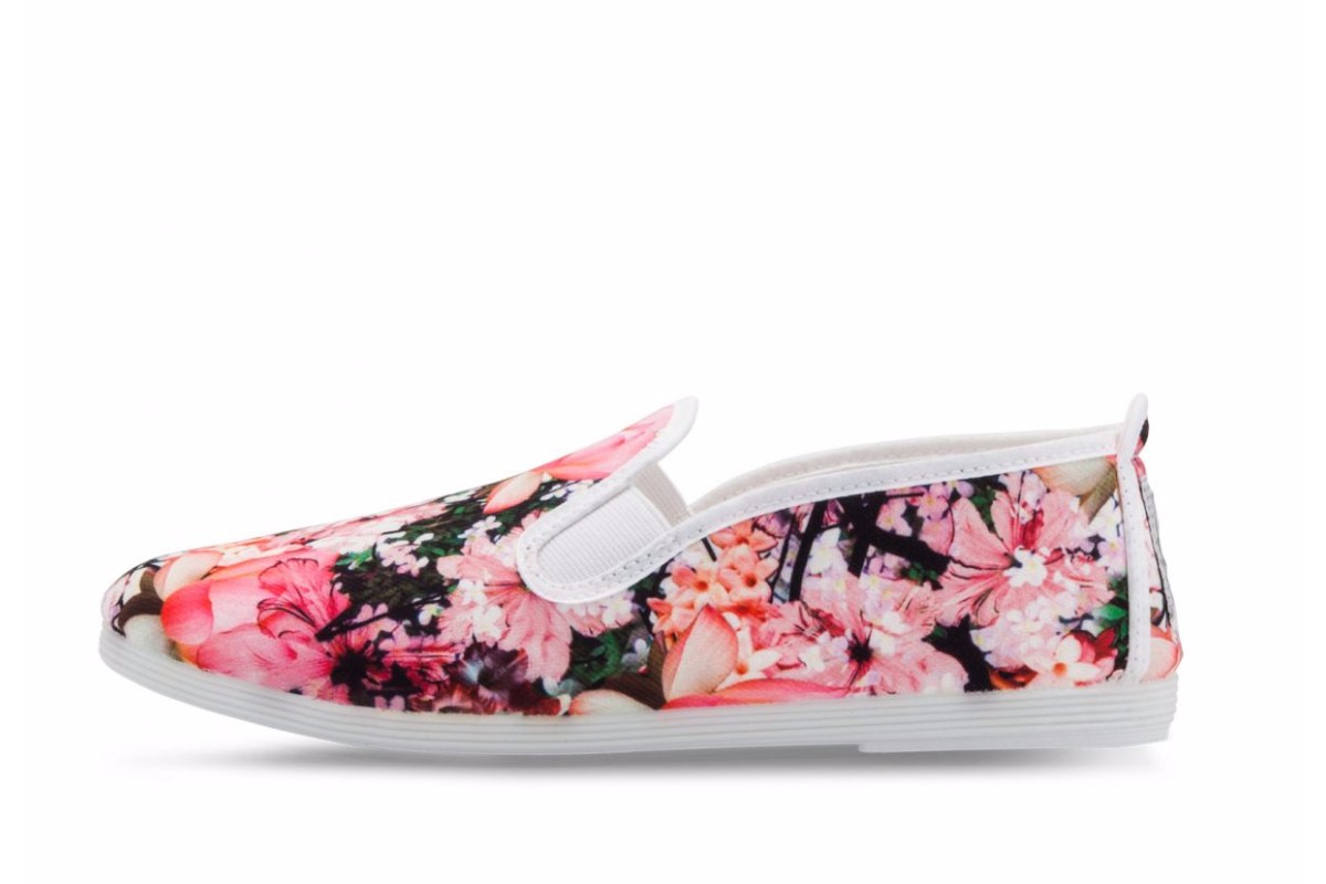 floral canvas shoes