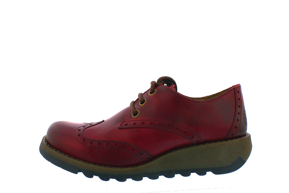 Fly London Sume Rug Red Leather Low 