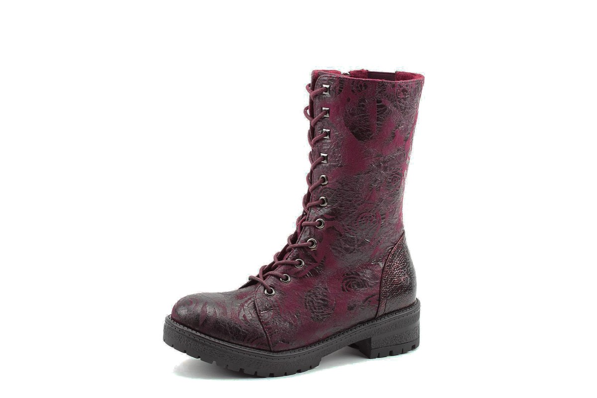 wine colour boots