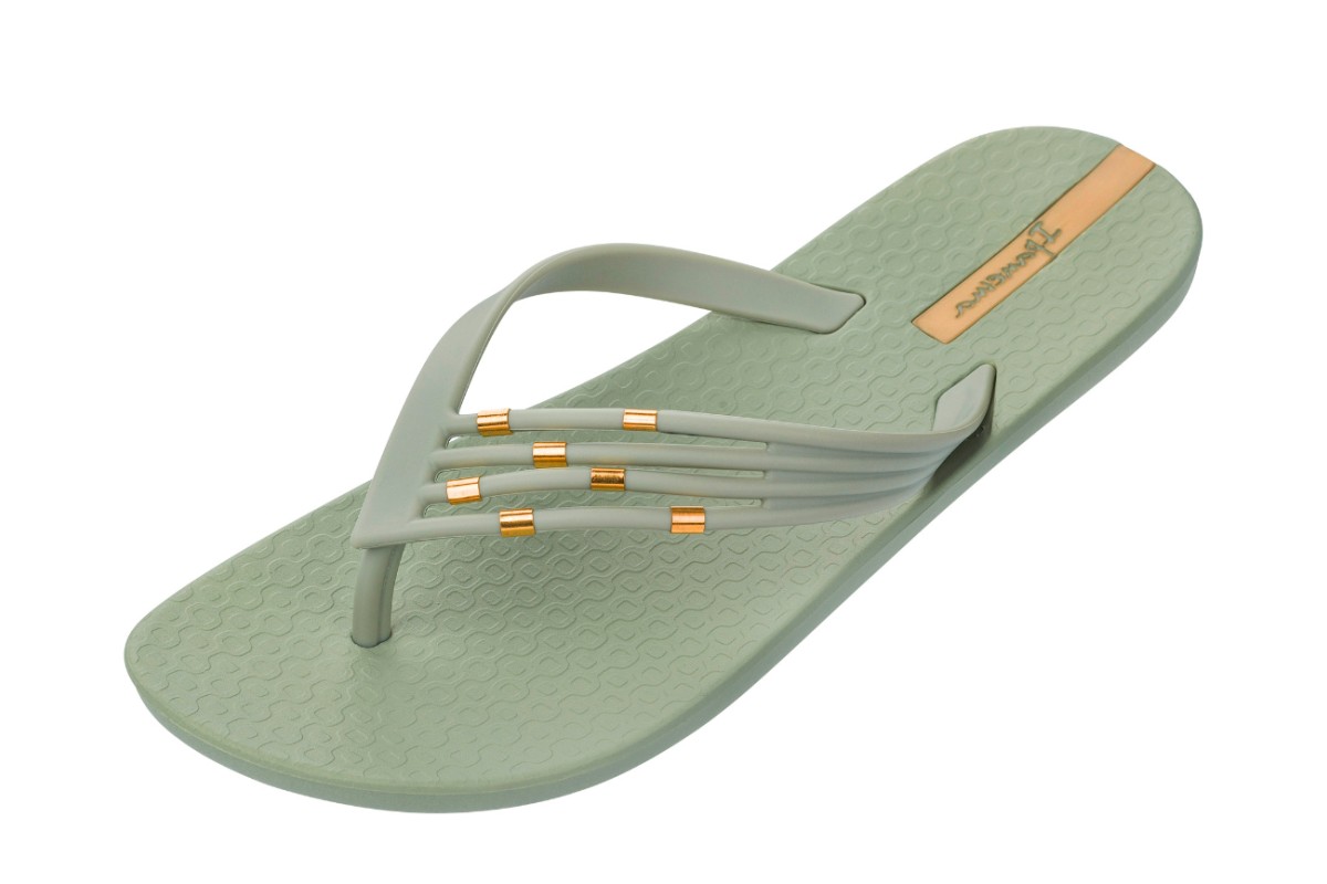 ipanema gold flip flops