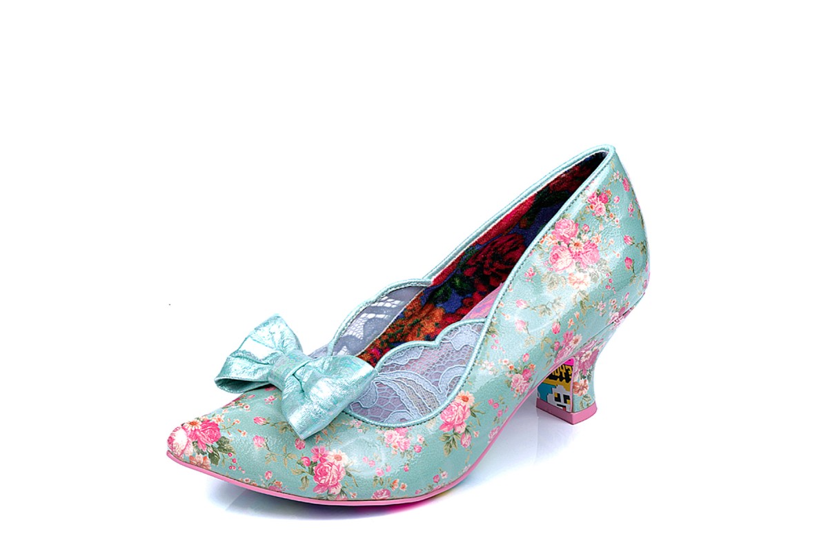 floral mid heels