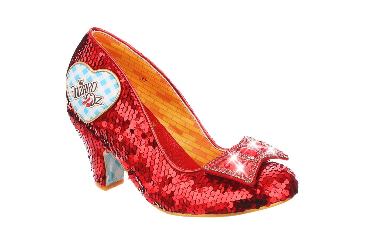Irregular Choice x Wizard Of Oz Think Of Home Red Sequin Light Up Court Shoes