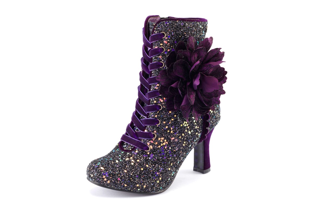 purple shoe boots