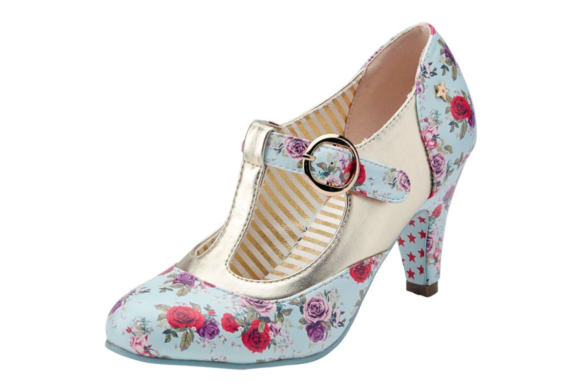 blue flower shoes joe browns blue floral print metallic high heel t blue flower shoes joe browns blue floral print metallic high heel t
