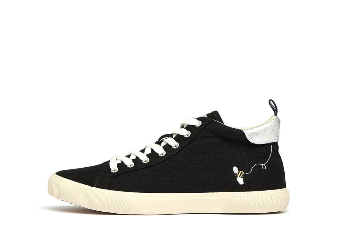 coast pump mid high top trainers