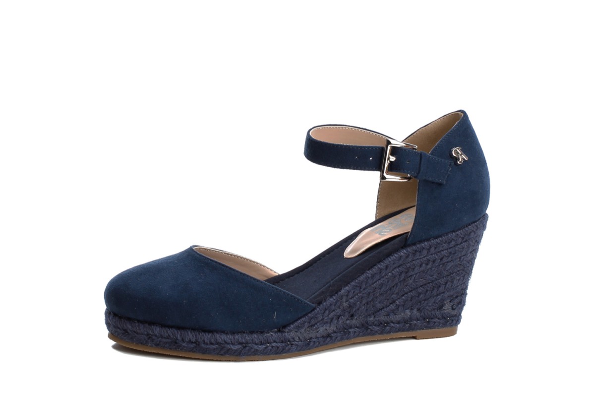 blue wedge shoes uk