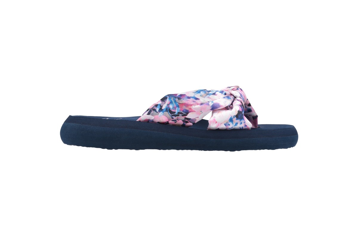 Rocket Dog Slade Ocala Digi Pink Floral Fabric Flat Slide Sandals
