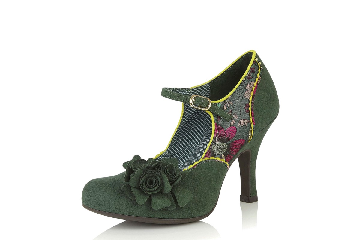 green mary jane shoes
