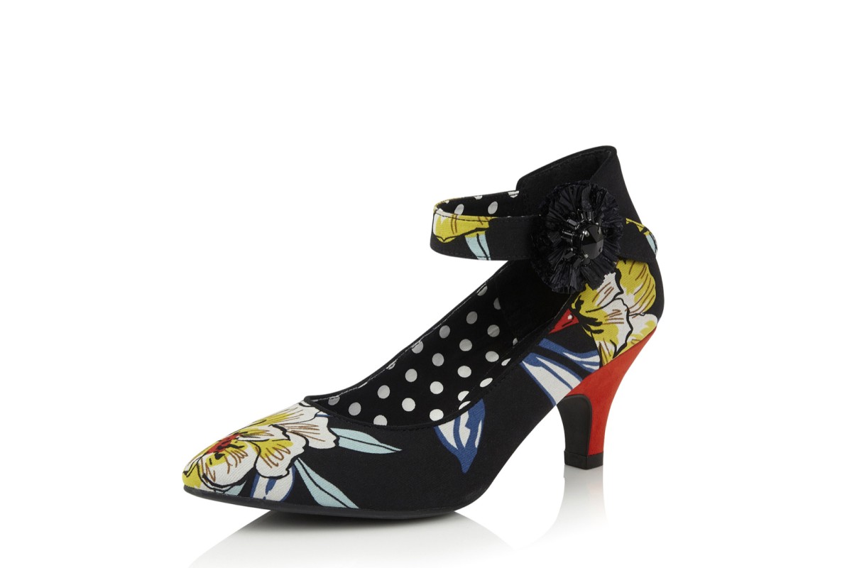 yellow floral shoes
