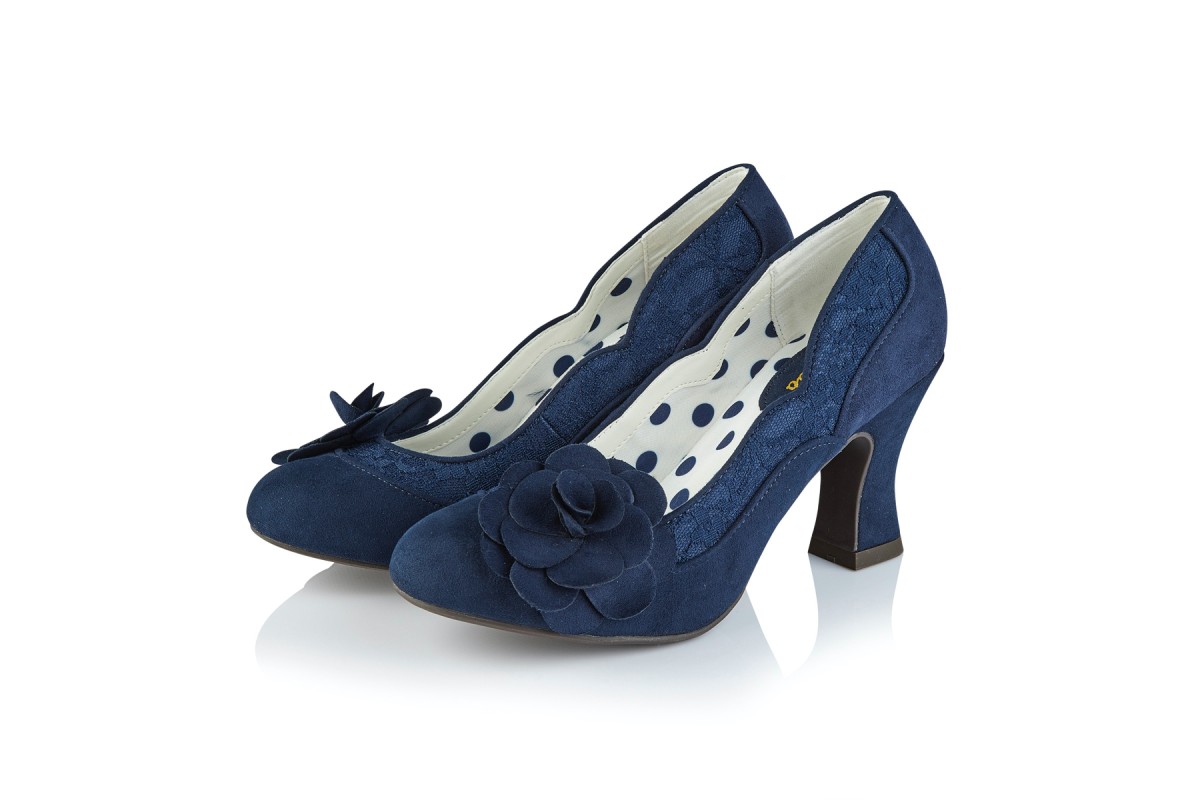 navy high heel shoes uk