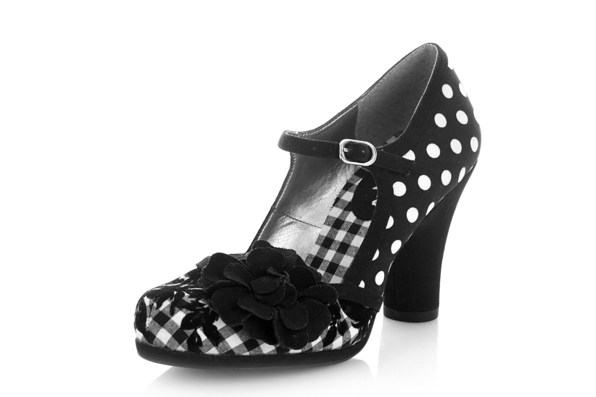 black and white mary jane heels