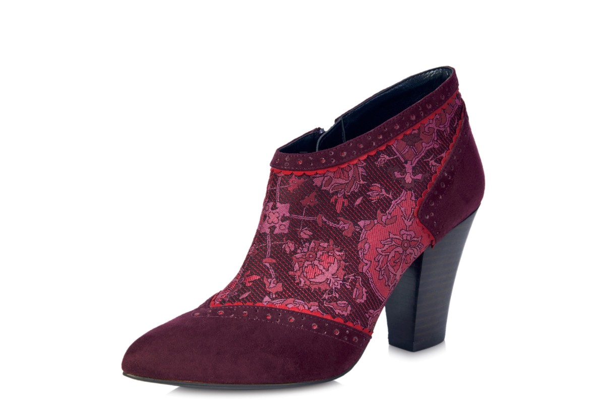 wine colour boots