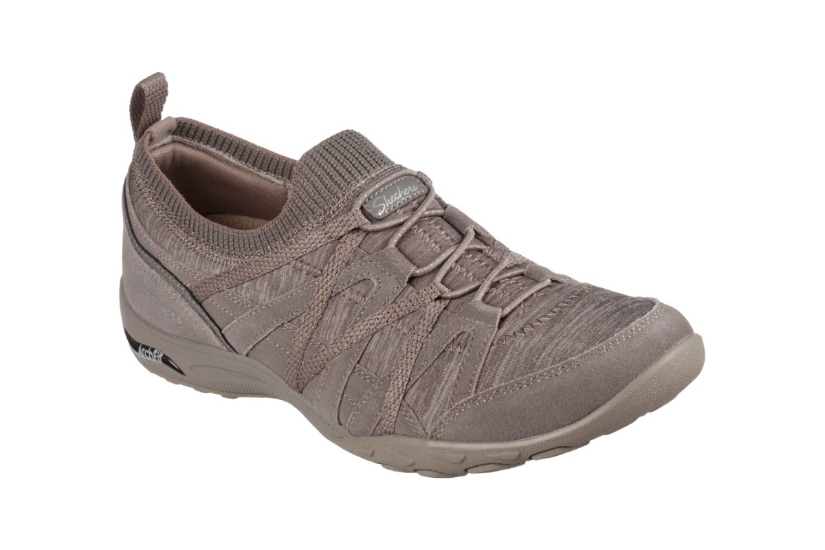 Skechers Arch Fit Comfy Bold Statement Relaxed Fit Taupe Women's Trainers