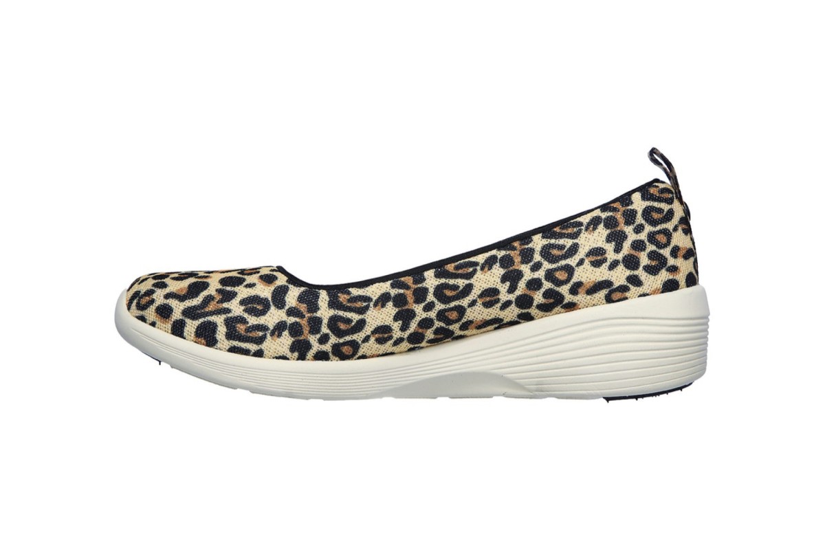 skechers cheetah print slip ons