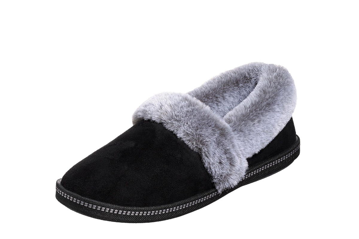 skechers cali with memory foam slippers