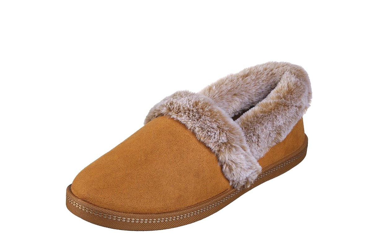 skechers memory fur slippers