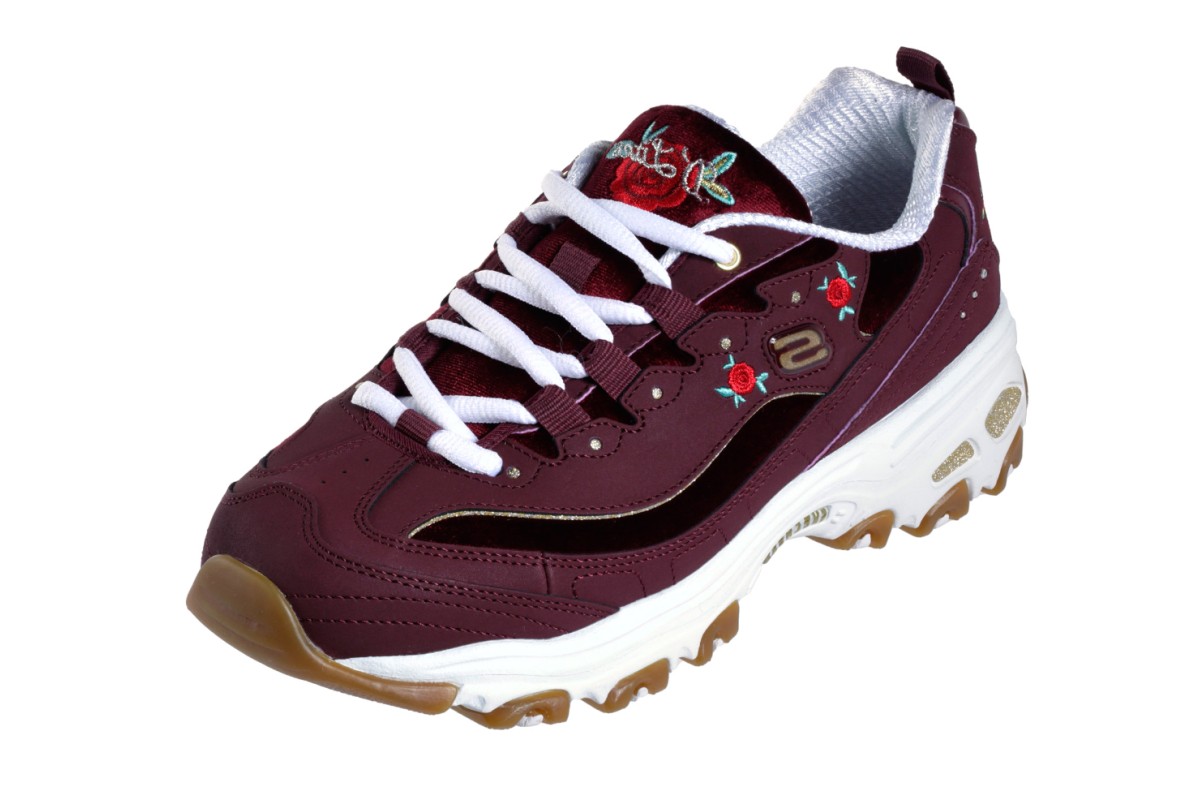 skechers burgundy shoes