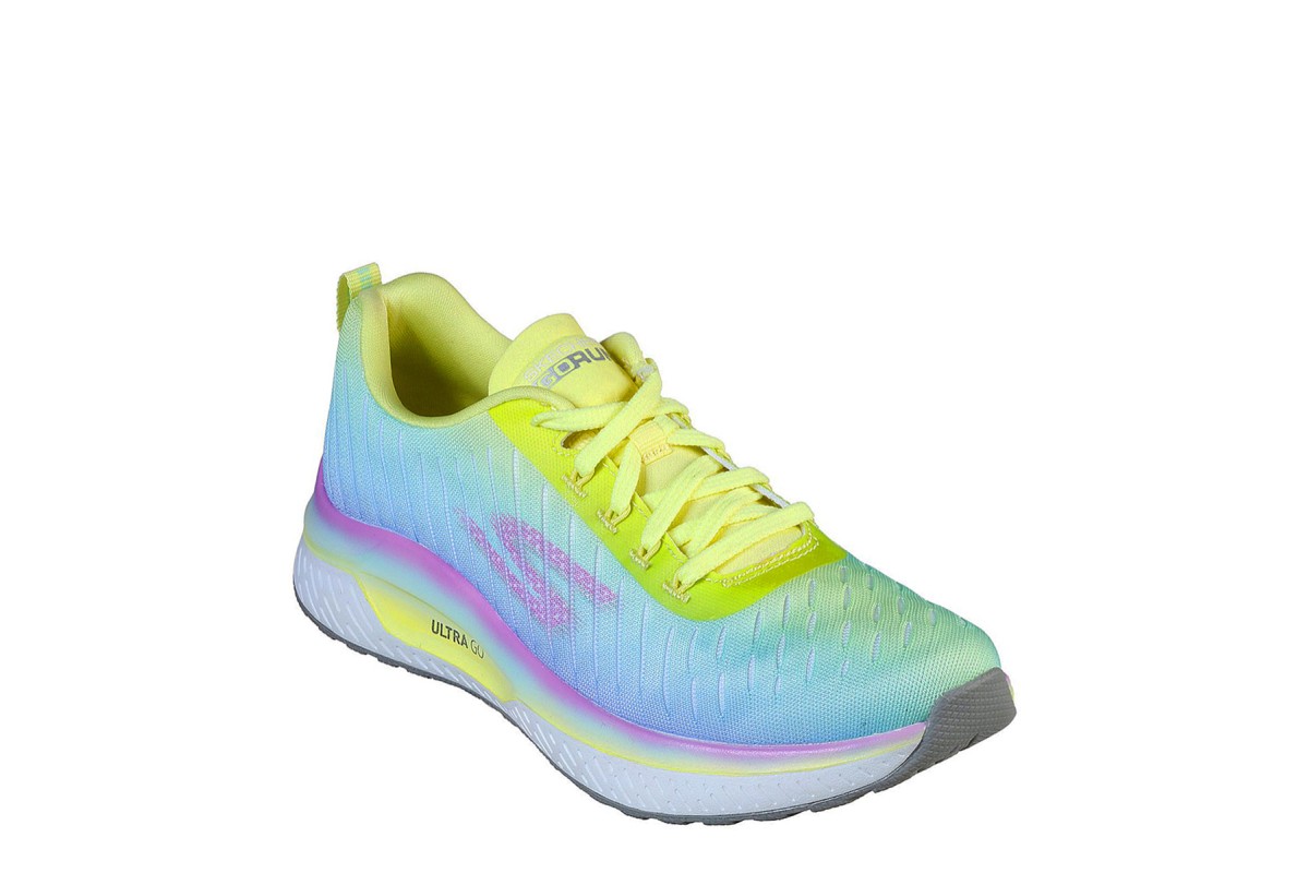 binding beslutte travl Skechers Go Run Steady Endure Yellow Multi Neon Running Shoes Trainers -  KissShoe