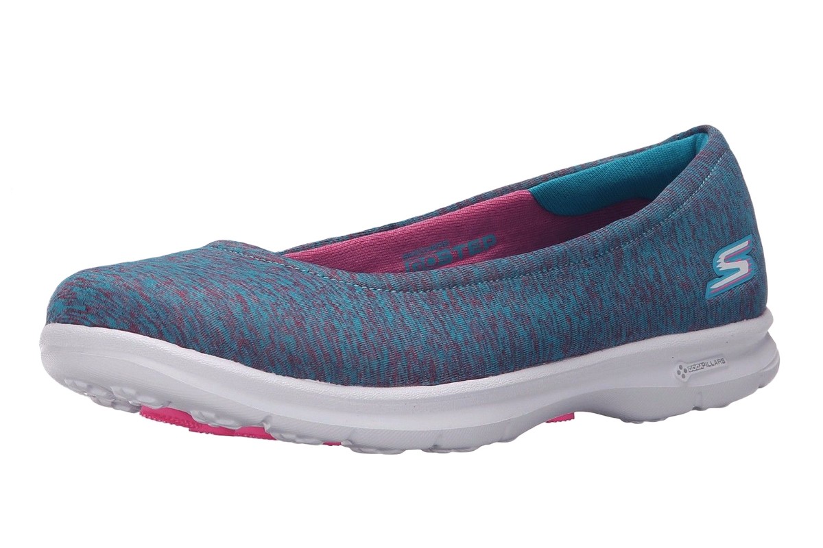 skechers go step challenge space dyed flat ballet pump