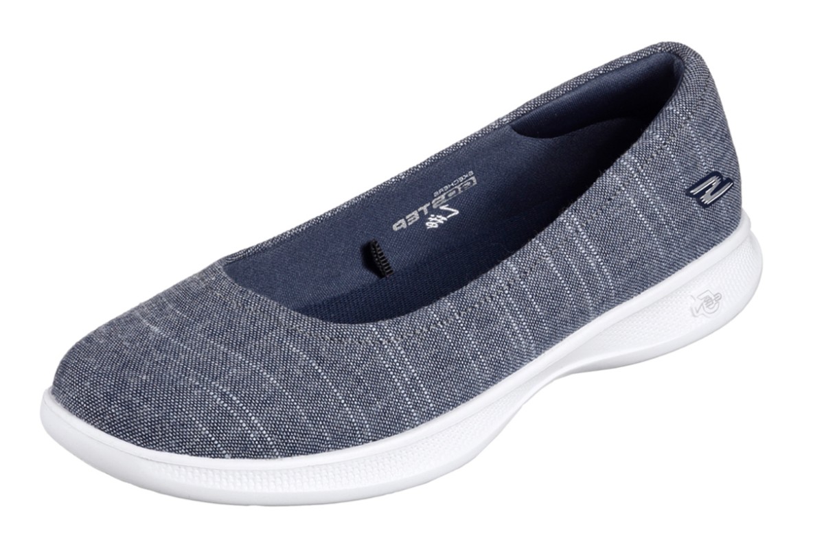 white flat ballet shoes skechers go step lite blush navy white flat comfort ballet white flat ballet shoes skechers go step lite blush navy white flat comfort ballet