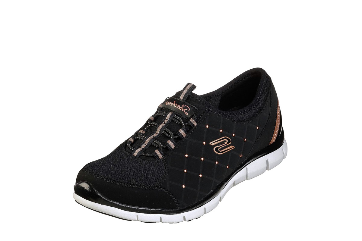 black gold skechers