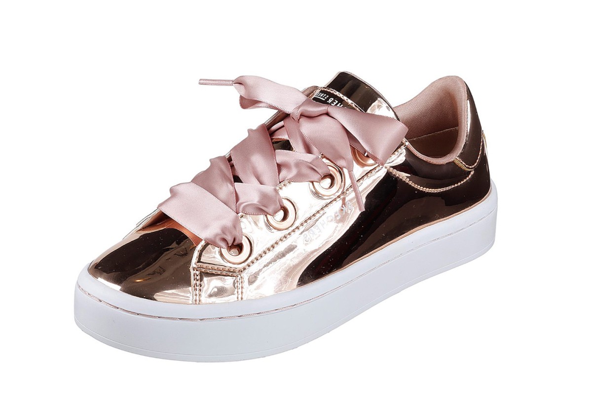 rose gold slip on trainers