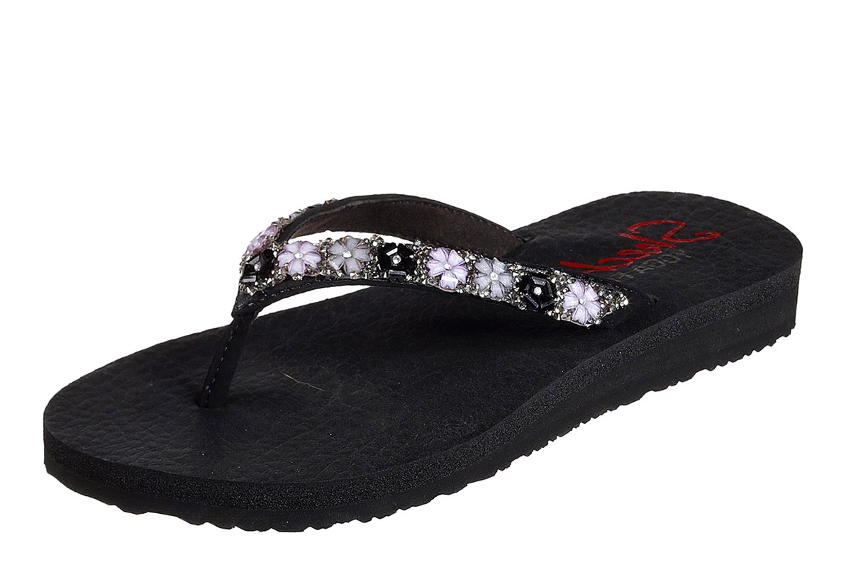 skechers wedge flip flops uk