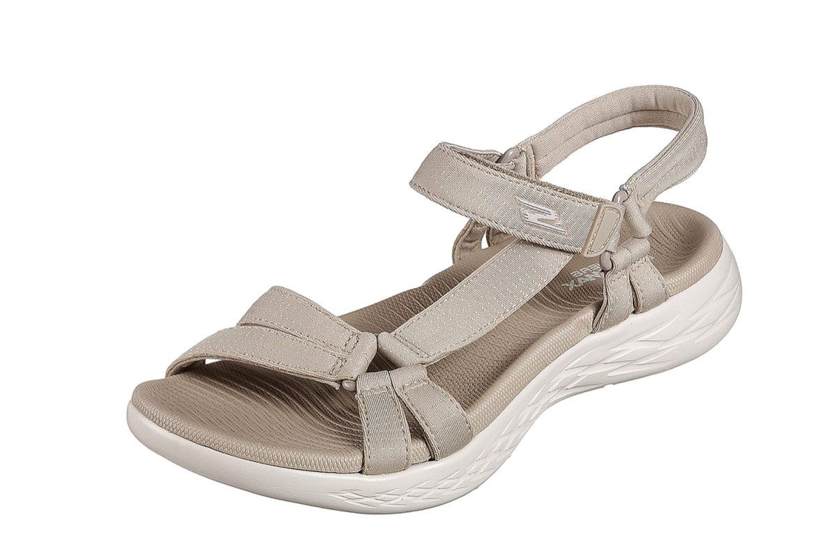 Skechers On The Go 600 Brilliancy Natural Beige Women’s Comfort Sandals