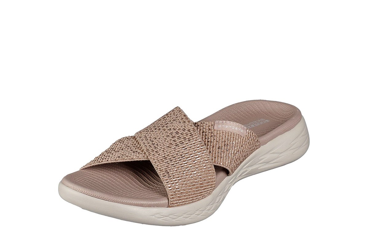 skechers rose gold sandals