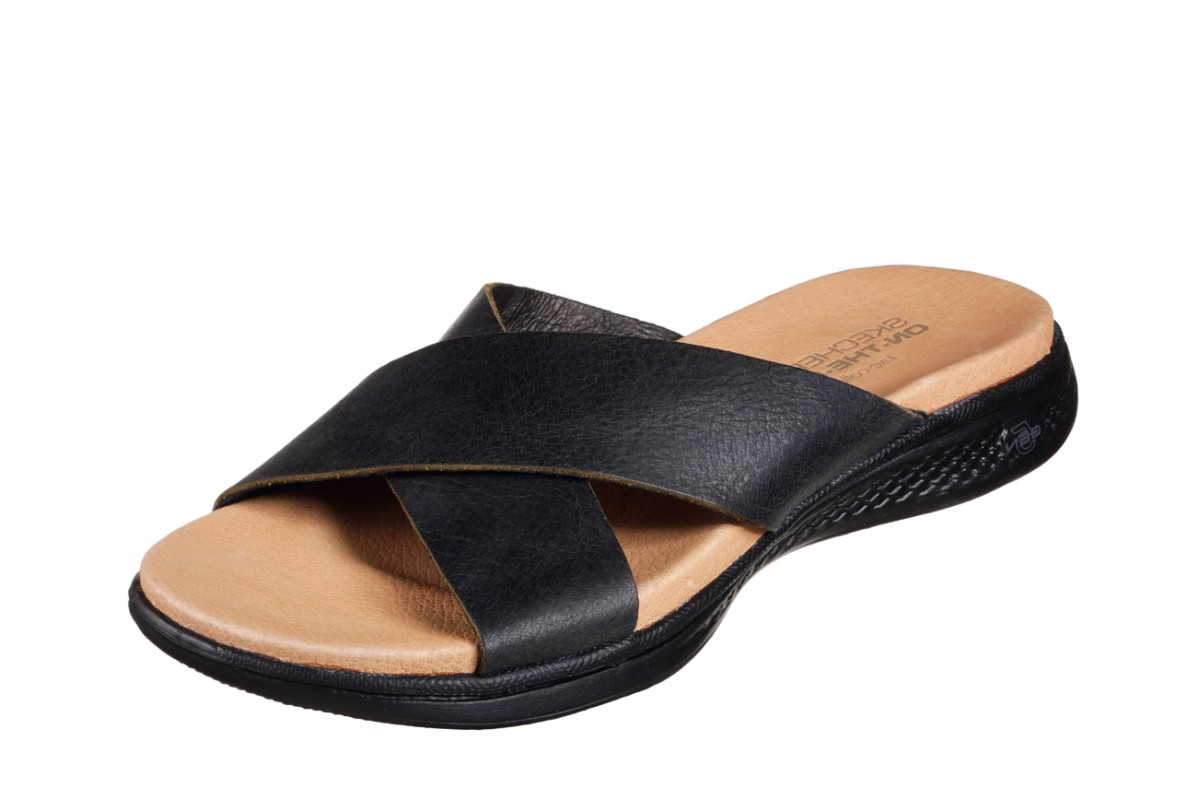 skechers leather sandals