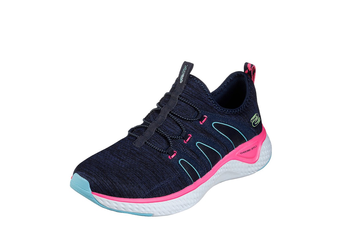 skechers navy hot pink