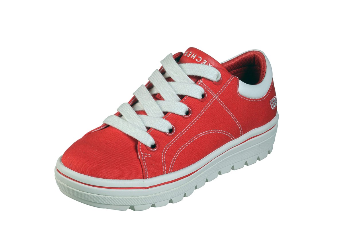 skechers street cleat red