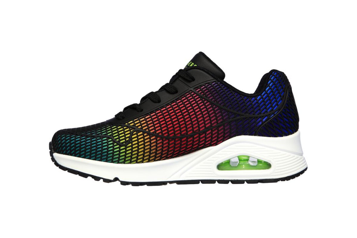 black memory foam trainers