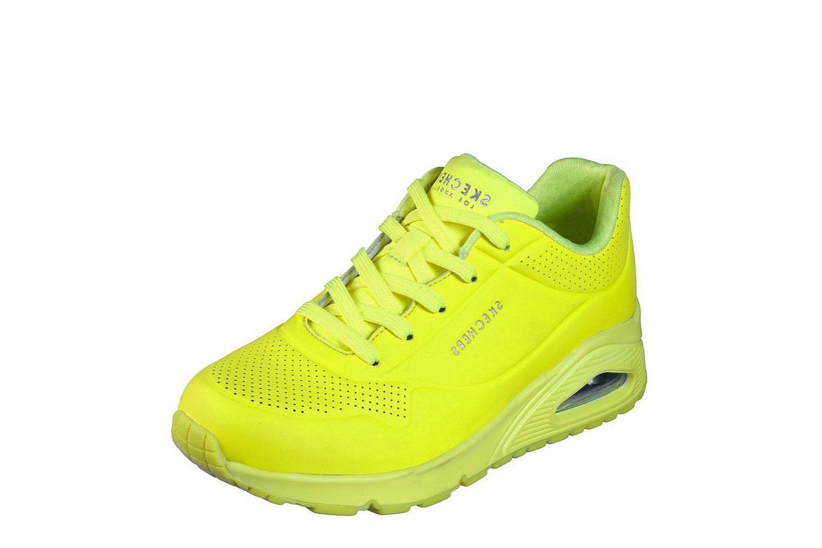 neon yellow skechers