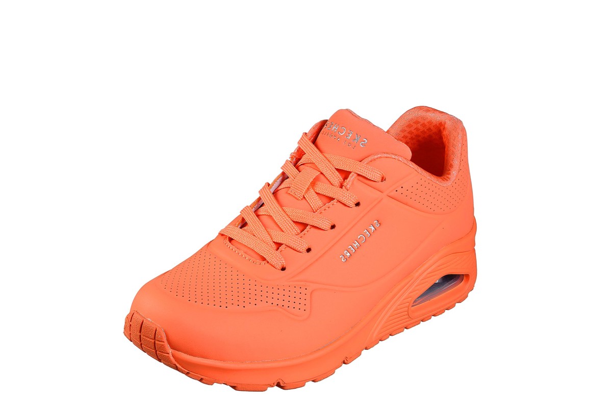 skechers memory foam womens orange