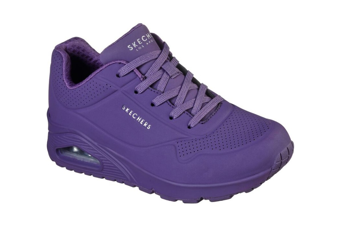 Revolucionario palanca diente Skechers Street Uno Stand On Air Purple Memory Foam Women's Trainers -  KissShoe