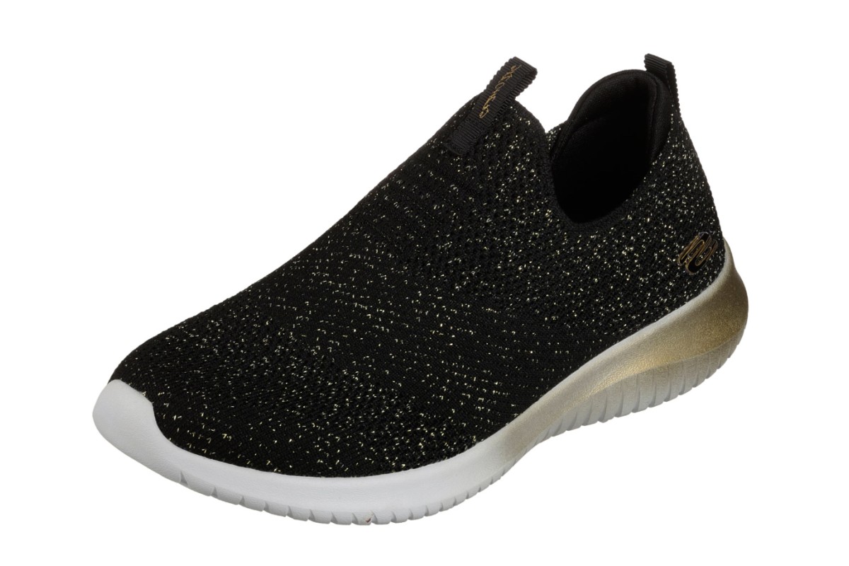 skechers memory foam womens gold