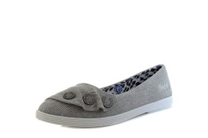 Blowfish Gogogo Blush Smokey Twill Beige Canvas Flat Ballet Shoes KissShoe