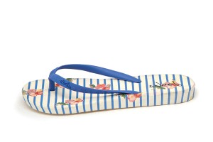 Joules NEW Ocean Flipadrille blue floral stripe neoprene espadrilles flat shoes 
