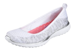 Skechers Microburst One Up Charcoal Dark Grey Memory Foam Comfort Ballet Shoes KissShoe