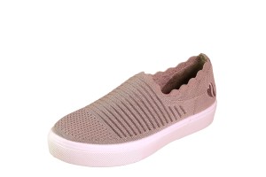 skechers mauve you serene slip trainers