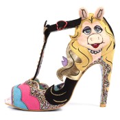 Irregular Choice Muppets Original Diva Black Miss Piggy T Bar High Heel Shoes