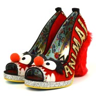 Irregular Choice Muppets Louder Louder Red Animal Furry High Heel Shoes